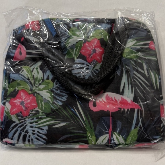 Insulated Flamingo Lunch Bag Tropical Container School Work Travel Picnic NEW - Picture 9 of 10
